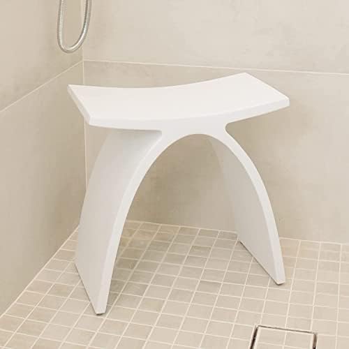 צמצם מעצב אמבטיה קטן M1, שרפרף מקלחת. אלטרנטיבה נהדרת לכיסאות טיק או במבוק וספסלי מקלחת | ניתן להשיג בסגנונות